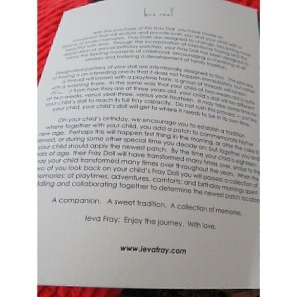 New Ieva Fray Handmade (2) Elephant Doll Stuffed - Picture 5 of 7